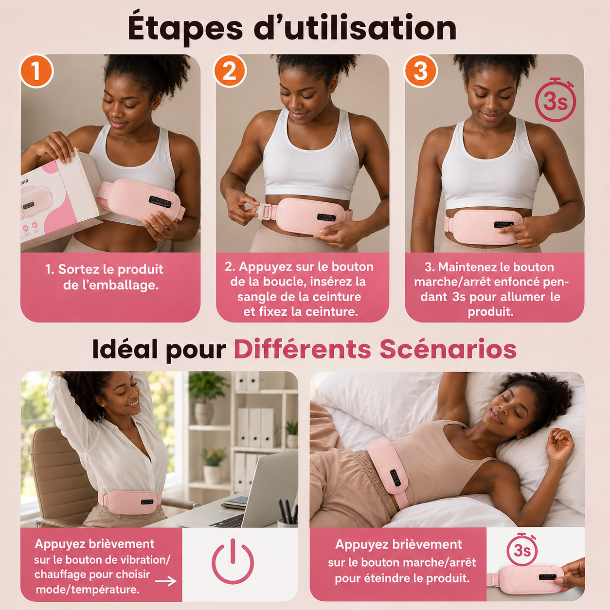 ApaiSya – La ceinture chauffante intelligente qui apaise vos douleurs menstruelles