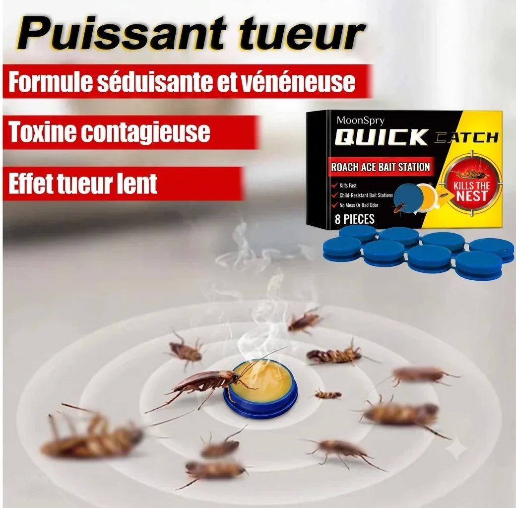 Station d'appât en gel Quickatch™_ Anti-insectes et Cafard