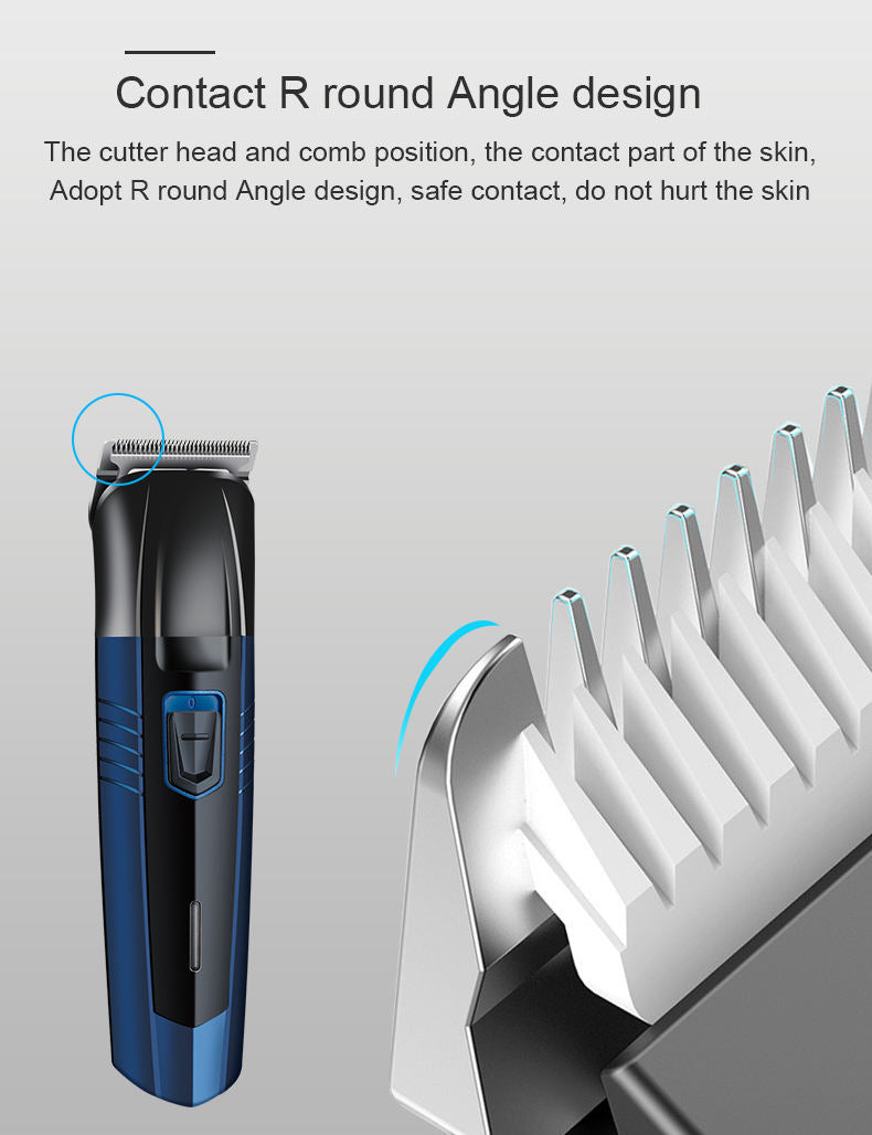 RoyalEdge™ 3 en 1 – Tondeuse Professionnelle Rechargeable (Cheveux, Barbe & Nez)