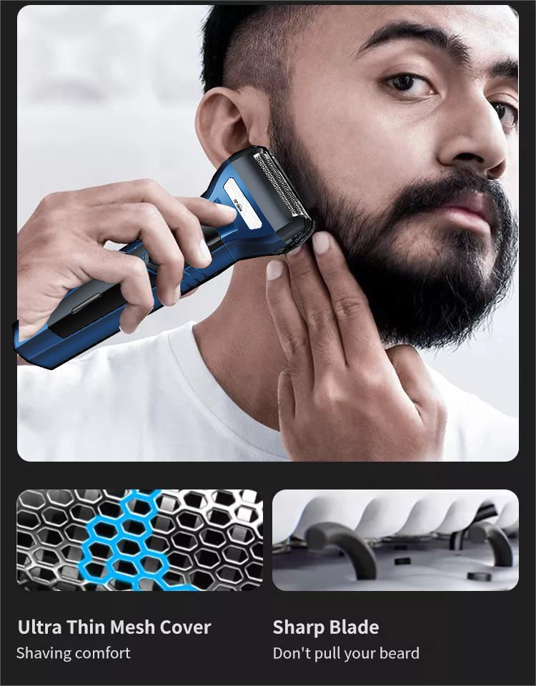 RoyalEdge™ 3 en 1 – Tondeuse Professionnelle Rechargeable (Cheveux, Barbe & Nez)