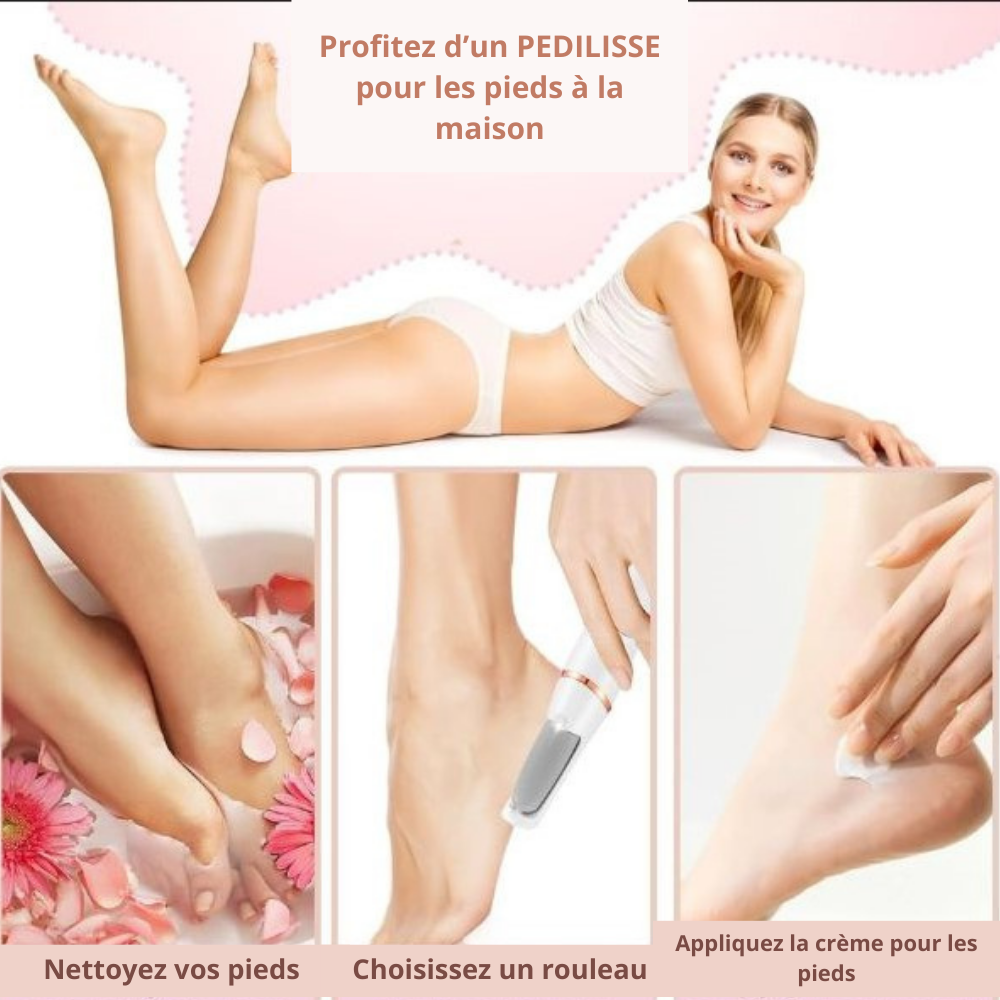 PediLisse™-détachant électrique de callosité pour les pieds