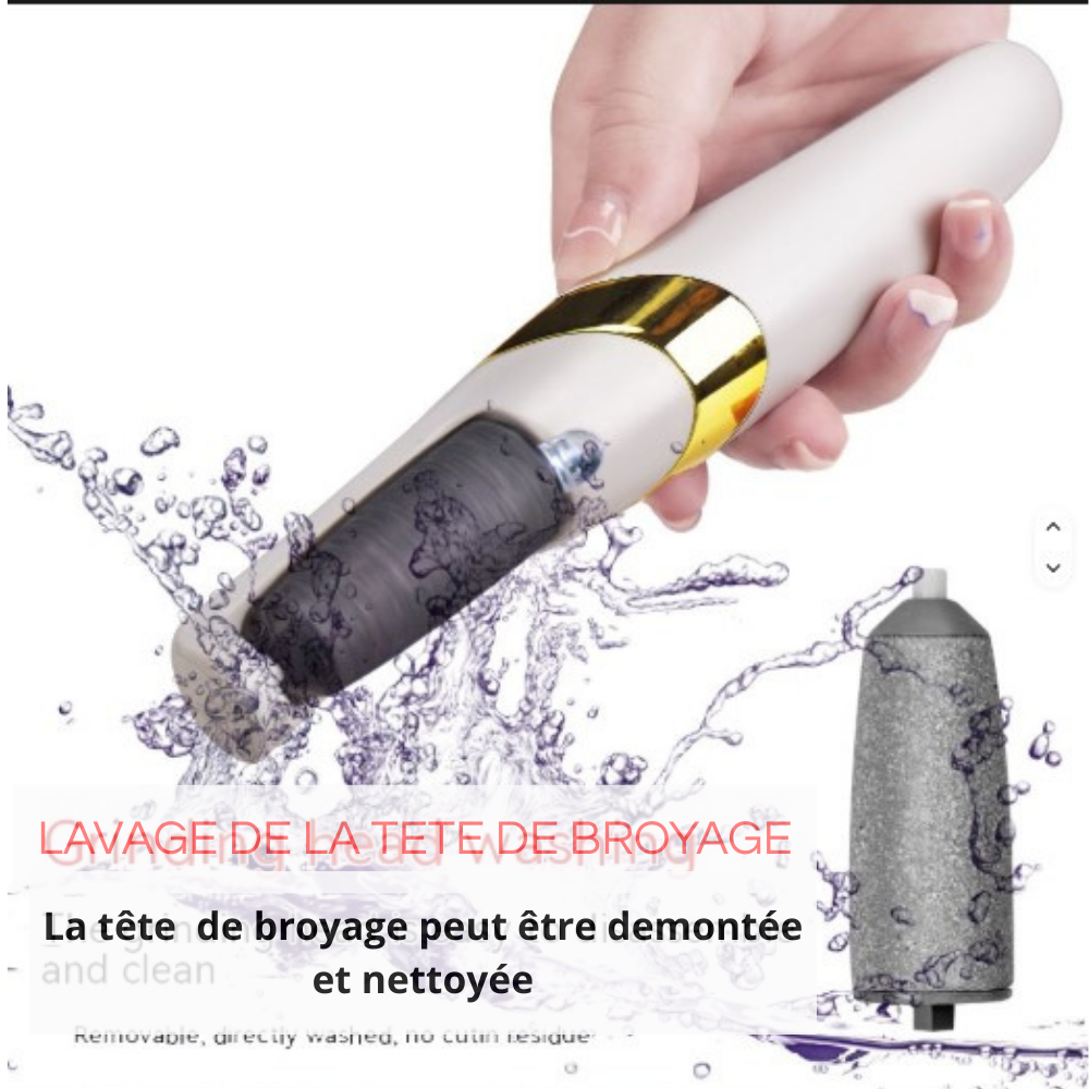 PediLisse™-détachant électrique de callosité pour les pieds