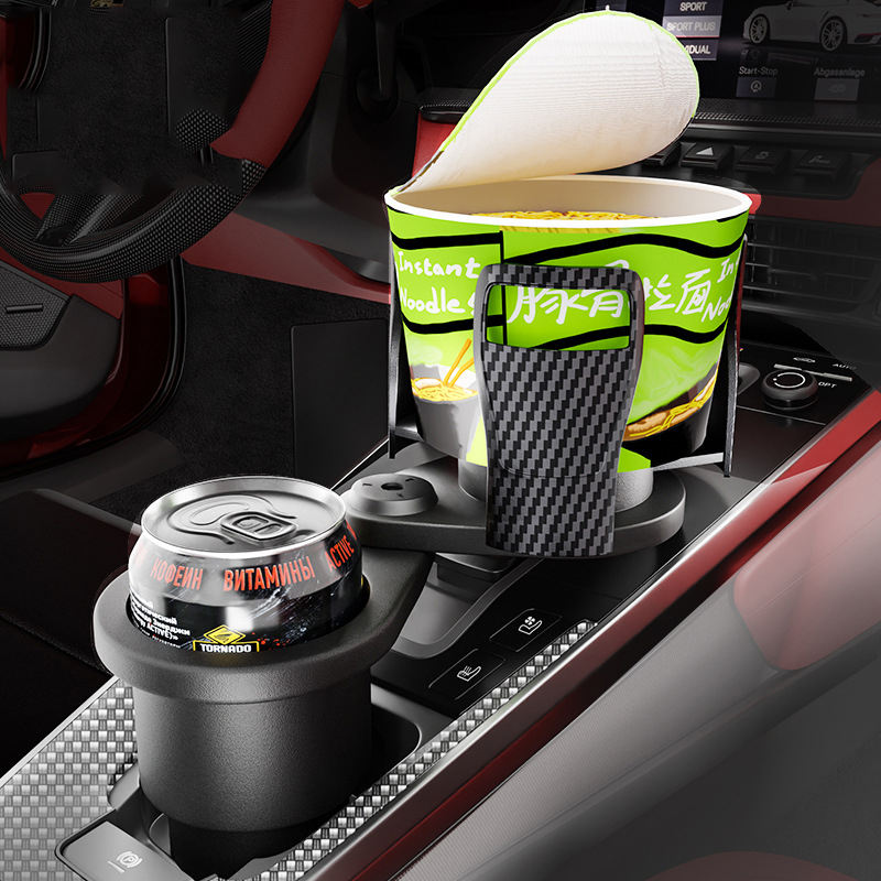 Porte-Gobelet Extensible pour Voiture – Plus d’Espace pour vos Bouteilles, Gobelets et Téléphones